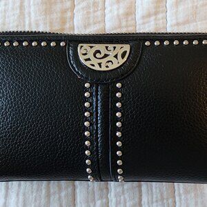 Brighton Pretty Tough collection Crossbody Studded Wallet with Adjustable Strap